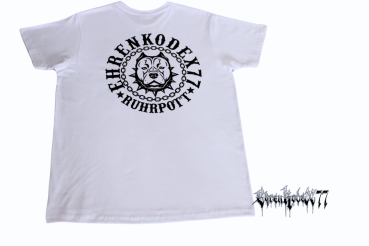 Street-Line T-Shirt "Ehrenkodex77", weiß, hochwertiger Siebdruck Pitbull